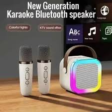 Mini Karaoke Machine, Portable Bluetooth Speaker Set with Microphone for Girls Boys