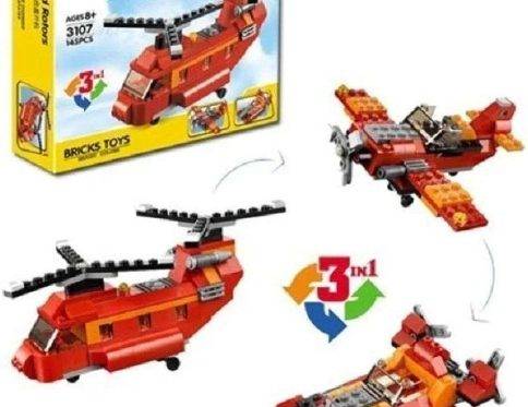New Architect 3 in 1 Red Rotors Lego building blocks 145+ pcs 3107 Architect brick toys